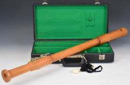Hopf Renaissance bass recorder in the key of F, in lockable hard case