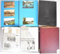 Four albums of postcards and press cuttings relating to Stroud and Gloucestershire including