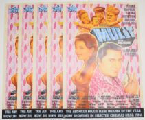 Five 'Mulit' film posters, Bollywood parody sponsored by the Museum of Modern Art, New York,