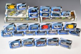 Twenty-eight Hongwell Cararama 1:72 scale diecast model cars and vans to include two multi car