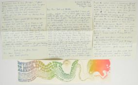 John Lennon You Are Here art exhibition badge given to the vendor by John Lennon, with a letter