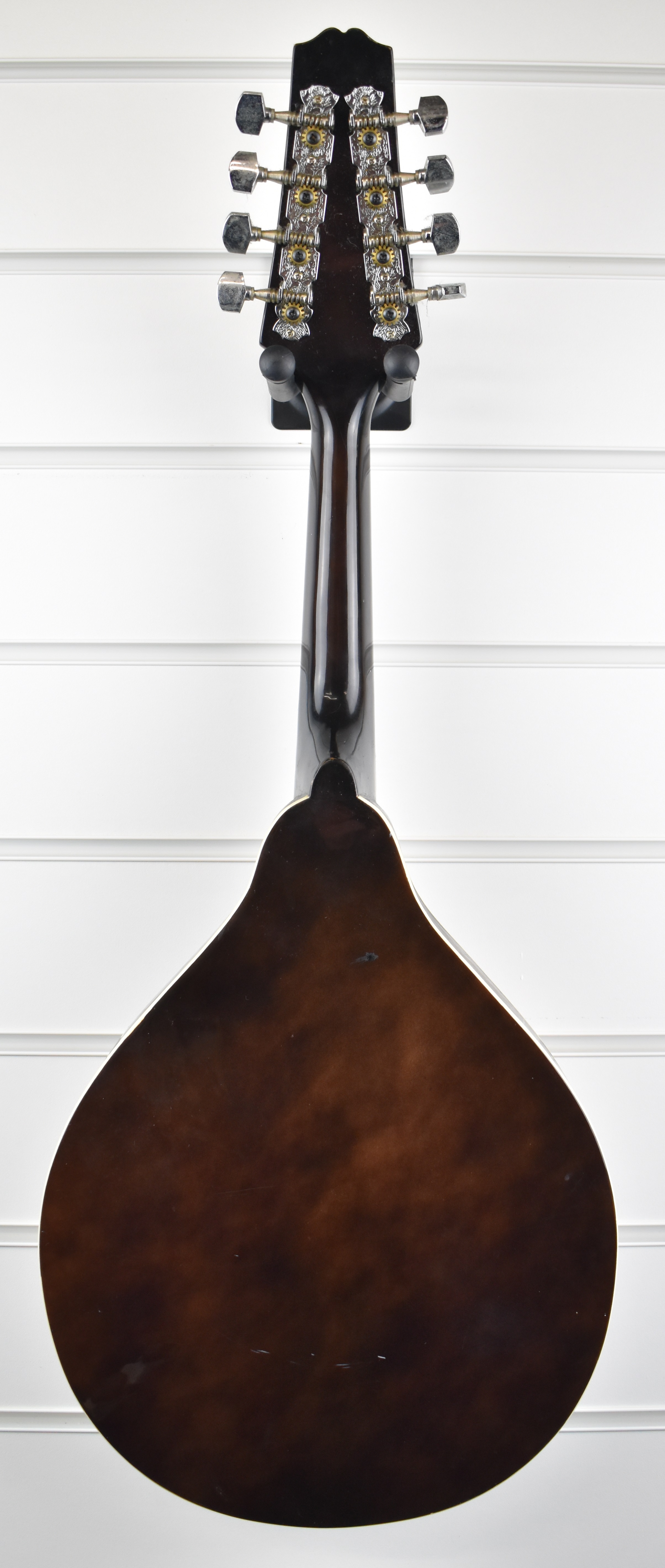 Santana eight string electro-acoustic mandolin with mother of pearl, faux ivory and engraved - Image 6 of 8
