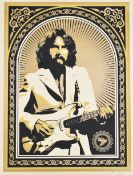 Shepard Fairey Obey (b 1970) George Harrison Concert For Bangladesh 'Friendship and Support - Gold',