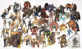 A collection of forty five loose McFarlane Toys Spawn action figures together with a large selection