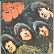The Beatles - Rubber Soul (PMC1267), record appears VG with Factory Sample Not For Sale sticker,