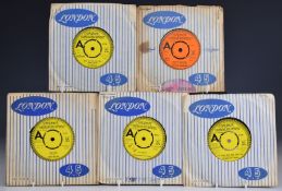 London - 7  demo singles comprising Wilson Pickett (HLU 10146), Ike and Tina Turner (HLU 10155),