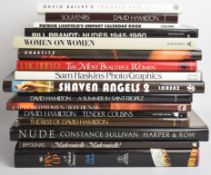Collection of books on nude / erotic photography by Bill Brandt, Sam Haskins, David Bailey, Lord