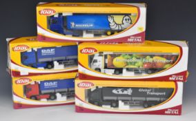 Five Joal 1:50 scale diecast model haulage vehicles to include Mercedes Actros Truck, DAF 95 XF