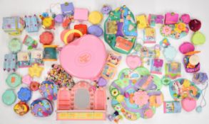 A collection of Polly Pocket playsets by Bluebird Toys, together with a quantity of figures and