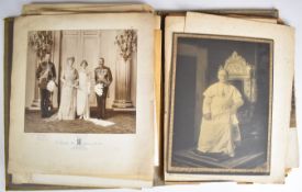 Approximately thirty two Royal and similar portrait photographs, many by C. Vandyk, some signed,