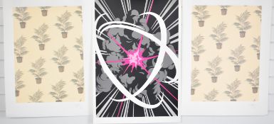 Three signed limited edition screen prints, all 70 x 50cm