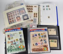 A large USA and Confederate States mint and used stamp collection in various folders small boxes and
