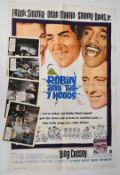 Robin and the 7 Hoods (1964) one sheet film poster, 68 x 101cm, folded, together with four lobby