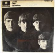 Ringo Starr autographed copy of With The Beatles mono record, the sleeve signed with dedication '