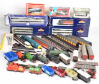 00 gauge model railway locomotives and rolling stock including Class 158 three car set, Intercity