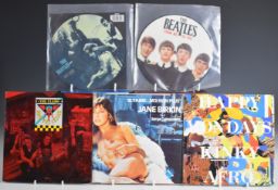 Approximately 150 singles including Beatles picture discs