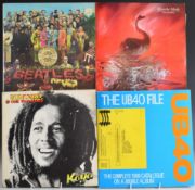 Approximately 65 albums including The Beatles, Phil Collins, David Bowie, The Police, Queen,