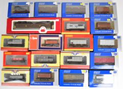Nineteen Dapol, Hornby and Oxford Rail 00 gauge model railway goods wagons to include Gunpowder