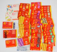 Approximately 68 collectible stamp booklets from 15p to 41p