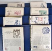 France, a collection of official philatelic documents 1977-1987, in eight folders