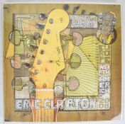 Eric Clapton Slowhand North America Tour limited edition 767/1000 poster, in enclosed acrylic frame