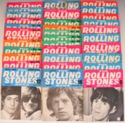 The Rolling Stones Book Monthly, issues 1-27 but missing issue 16, with some duplicates
