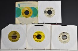 Approximately 35 singles, all USA imports