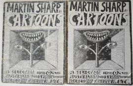 Two copies of Martin Sharp 'Cartoons A Selection from Oz, The Australian, The Sydney Morning Herald,