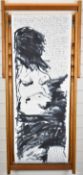 Tracey Emin (British b1963) YBA limited edition 250 screen print on fabric deckchair with teak