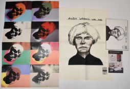 David Shrigley 'Andy Warhol Was Mad' limited edition tea towel, unused in original Tate box,