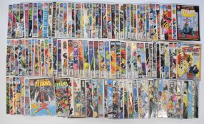 Approximately two-hundred The New Teen Titans and related titles by DC comics, the majority bagged