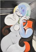 The Ey Exhibition Pablo Picasso giclée 'Nude Woman in a Red Armchair' printed on Somerset 100%