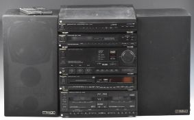 Technics separates hifi stereo system comprising SL-J300R direct drive turntable, ST-880L stereo