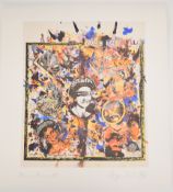 Jamie Reid (1947-2023) Damn Them All signed limited edition 54/100 screen print, 70 x 60cm,