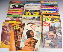 Oz anti establishment counterculture magazine almost complete run of issues 1-49, but missing