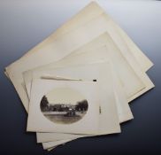 Twelve 19thC Grand Tour or similar albumen photographs or prints including Pyramid of Dashour,