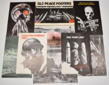 GLC peace posters 'Keep London out of the Killing Ground' folio of political anti war posters /