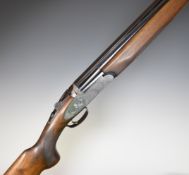 Rizzini 12 bore over and under ejector shotgun with engraved scenes of birds to the sidelock