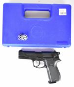 Umarex Walther CP88 .177 CO2 air pistol with textured composite grips and two 8 shot magazines,