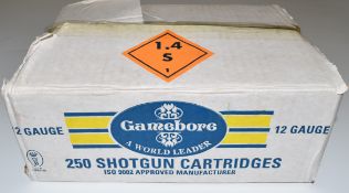 Two-hundred-and-twenty-five 12 bore Gamebore White Gold XLR 28g shotgun cartridges, all in