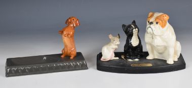 Beswick animal group 'Solid Friendship' commissioned by British Coal and based on their early -