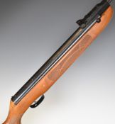 Weihrauch HW99S .22 air rifle with adjustable trigger, textured semi-pistol grip, raised cheek piece
