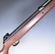 Beeman Duel .22 underlever air rifle with semi-pistol grip, raised cheek piece and adjustable