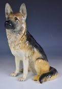 Beswick fireside Alsatian / German Shepherd model 2314, height 35cm