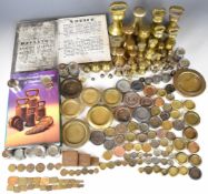 Bell, flat stacking and apothecary weights to include Parnall & Sons Bristol, Avery, A.K. and