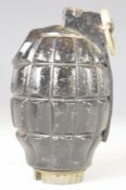 British WW2 inert Mills Bomb hand grenade, No 36 Mk1 and 43 to base