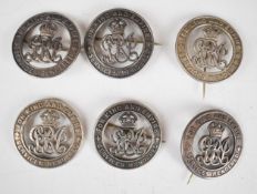 Six WW1 silver War Badges
