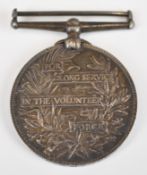 Victorian Volunteer Force Long Service Medal named to 5172 Company Sergeant T W Dyson, 18th