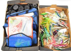 Approximately 50 sea / pike fishing lures, jigs and spoons including Shimano, Hart, Daiwa, Tsunami