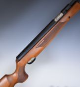 Weihrauch HW97K .22 underlever air rifle with chequered semi-pistol grip and forend, raised cheek
